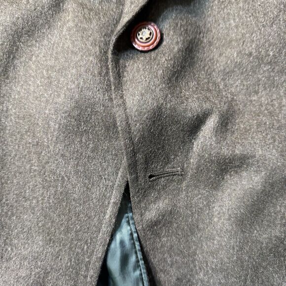 LANDS' END 46L 100% Lambswool Tiroler Loden Plaid Wool Sports Coat Blazer USA - Picture 5 of 15